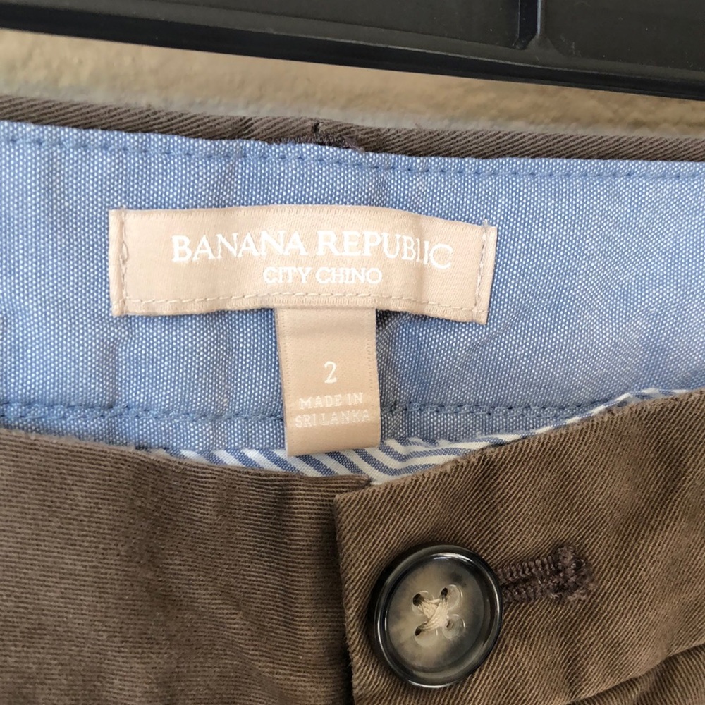 Banana Republic Brown City Chino Pants Size 2 - Picture 2 of 4